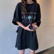 汇淑 3220 女士原宿风宽松T恤裙