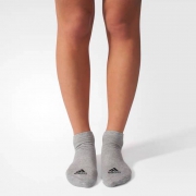 adidas 阿迪达斯 训练 男女 低跟袜 中麻灰 AA2316