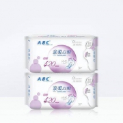ABC卫生巾 棉柔超长夜用420mm2包