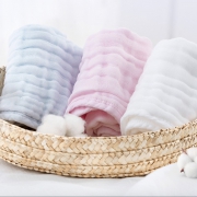 PurCotton 全棉时代 婴儿纯棉纱布浴巾 95*95cm 2条装 过期118元包邮（需10元定金）