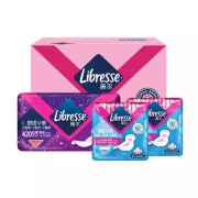 Libresse 薇尔 日夜组合 卫生巾 极薄瞬吸绵柔（240mm*10p*2包+420mm*6p）+赠4包得宝手帕纸*2件