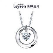Leysen1855 莱绅通灵 悦动精灵 18k金钻石吊坠 白18k金+K链套餐