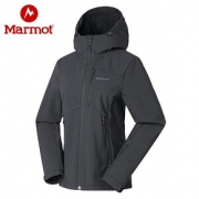 marmot土拨鼠19秋冬新款户外运动防风透气加厚女士M2软壳衣