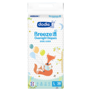 Dodie Breeze透夜款 婴儿纸尿裤 L38片 *4件 304元包邮