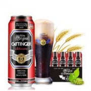 德国原装进口 奥丁格（OETTINGER）黑啤酒500ML*24罐 整箱装 *2件