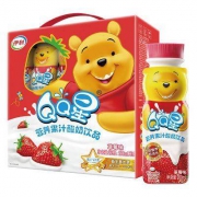 伊利 qq星 儿童营养果汁酸奶饮品 草莓味 200ml*16盒