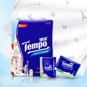Tempo 得宝 欧式印花 无味手帕纸 4层7张*36包 *3件