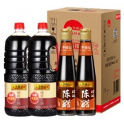 李锦记 酱油醋 锦珍生抽 1.9L*2+醇酿陈醋 500ml*2(礼盒装）*4件