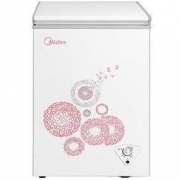 美的(Midea)96升 迷你家用小冷柜 冷藏冷冻转换冰柜 一级能效 单温母乳小冰箱 (悦动粉) BD/BC-96KM(E)