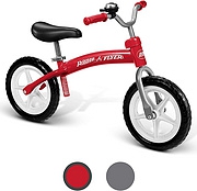 安全坚固、可调座椅：Radio Flyer GLIDE & Go 平衡自行车红色