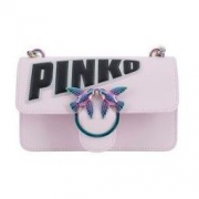 PINKO 品高 MINI LOVE系列 女士印花燕子单肩斜挎包