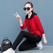 洋妆 纯棉休闲套装 女运动服两件套