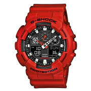 中亚Prime会员： CASIO 卡西欧 G-shock GA-100B-4AER 男士双显运动手表