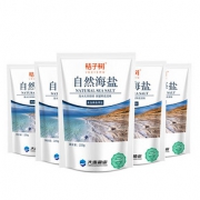 桔子树不添加抗结剂海盐未加碘225g*5袋装无碘海盐食用盐 *2件