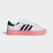 2日0点： adidas 阿迪达斯 三叶草 SAMBAROSE W 女款经典运动