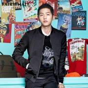 24日0点： MARK FAIRWHALE 马克华菲 717112027043 男士棒球服夹克 *2件