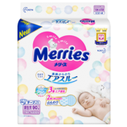 88VIP：Merries 妙而舒 婴儿纸尿裤 NB90片 *2件 124.5元包邮（需用券，合62.25元/件）