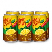 维他奶 维他柠檬茶饮料310ml*6罐 铝罐装 柠檬果味红茶 饮品 *9件