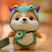 萌仔 可爱小松鼠公仔 独角兽款 25cm 送20cm公仔非同款