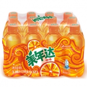 京东PLUS会员：Mirinda 美年达 橙味 汽水 碳酸饮料 300ml*12瓶 19.9元，可低至17.01元
