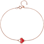 CHJ JEWELLERY 潮宏基 禧悦系列 红18K金手链 594.4元
