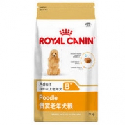 ROYAL CANIN 皇家狗粮 PDA26贵宾泰迪老年犬狗粮-8岁以上 全价粮 3kg 小型犬老年犬 亮泽被毛 保护心脏 *2件
