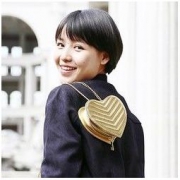 YANXUAN 网易严选 金色心形斜挎包