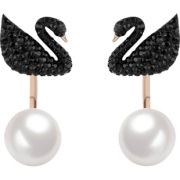 88VIP：SWAROVSKI 施华洛世奇 5193949 Iconic Swan 黑天鹅耳钉 *2件 680.48元包邮（合340.24元/件）