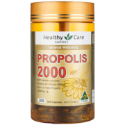 澳洲进口 Healthy Care 金装高浓度 天然黑蜂胶软胶囊 200粒 139元包邮