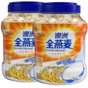 嘉谷 澳洲全燕麦 黑麦膳食纤维 1kg*2罐 36.04元（双重优惠）