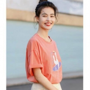 20点：茵曼 1802157 女士纯棉印花T恤