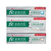 补券，复旦大学研制，上市纪念版：4只多效 fe金典牙医金典牙膏 39元包邮（长期119元）
