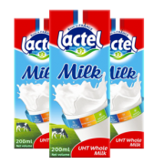 lactel 兰特 高钙学生牛奶 200ml*3盒 12.8元包邮（需用券）