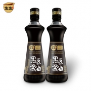 生生酱园&天猫精灵联合订制！500mlx2瓶 非转基因 黑豆酱油特级生抽