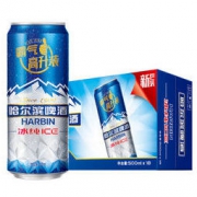 限江浙沪 HARBIN 哈尔滨 冰纯啤酒 500ml 18听 普通装 *2件