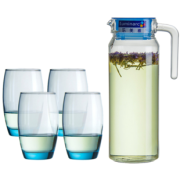 Luminarc 乐美雅 N3543 鹿特丹直身水具5件套 （1壶+4杯） 19.9元包邮（需用券）