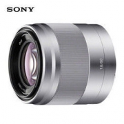 SONY 索尼 E 50mm F1.8 OSS APS-C画幅定焦镜头（SEL50F18）银色