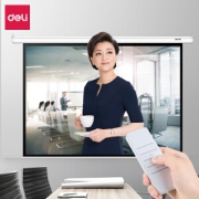 deli 得力 50441 电动遥控幕布（120英寸、4:3） *2件