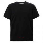 OFF WHITE 男士黑色棉质做旧款短袖T恤 OMAA002F161850521088 M