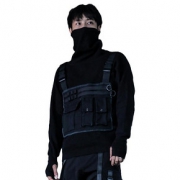 【春季火拼周】Enshadower 假两件式多口袋机能高领毛衣