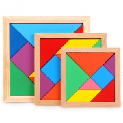 儿童益智玩具智力拼图木质七巧板 12X12  券后6.9元