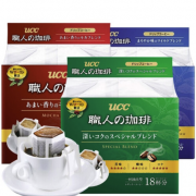 UCC 悠诗诗 滴滤式职人挂耳咖啡粉 7g*18杯 *2件 39.9元（2件5折）