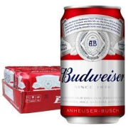 PLUS会员：Budweiser 百威啤酒 330ml*24听