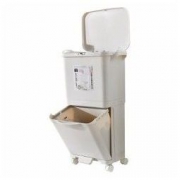BELO 百露 干湿分离分类垃圾桶 双层 脚踏 38L *3件