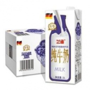 德国原装进口牛奶 兰雀Lacheer唯鲜系列 3.6g蛋白质 脱脂高钙纯牛奶 1L*12盒 *2件