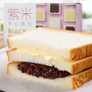 亚洲最大美食社区之一，新鲜现做，短保：500g 日日煮 紫米夹心吐司面包