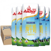 新西兰进口 安佳 高蛋白全脂牛奶 250ml*24盒