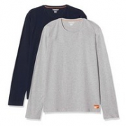 限尺码、小码福利：2件装 Superdry/极度干燥 男士长袖T恤