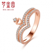 梦金园 MSKJZ1600254 梦幻皇冠18K金戒指 1.9g 889元包邮（立减）