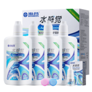 ￥34 海昌 隐形近视眼镜护理液120ml*4瓶旅行装